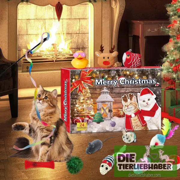 Adventskalender für Katzen - Santa Kitty blind box - Haustierbedarf
