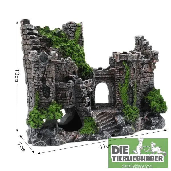 Aquarium-Dekoration aus Harz in Form eines Schlosses - Castle - Aquaristik