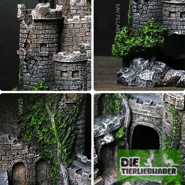 Aquarium-Dekoration aus Harz in Form eines Schlosses - Castle - Aquaristik