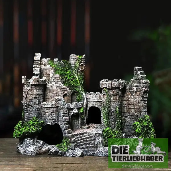 Aquarium-Dekoration aus Harz in Form eines Schlosses - Castle - Aquaristik
