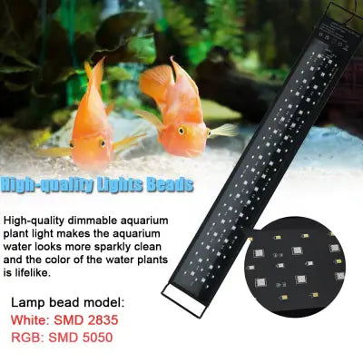 Aquarium LED-Licht 24/7 Vollspektrum Pflanzenwachstum Dimmbar IP68 Wasserdicht 100V-240V - Lampe