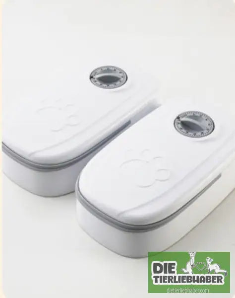 Automatischer Futterspender für Haustiere (Intelligenter Futterspender für Katzen und Hunde) - Grey / Double meal