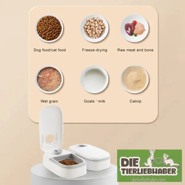 Automatischer Futterspender für Haustiere (Intelligenter Futterspender für Katzen und Hunde) - Futter- und Wassernäpfe
