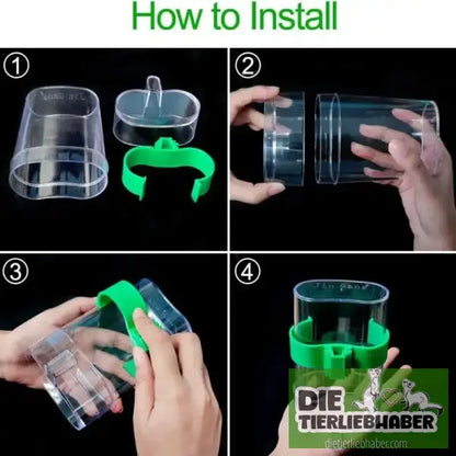Automatischer Vogel-Wasserspender – Trinkschale für Vogelkäfig (transparent) 🐦💧 - Haustierbedarf