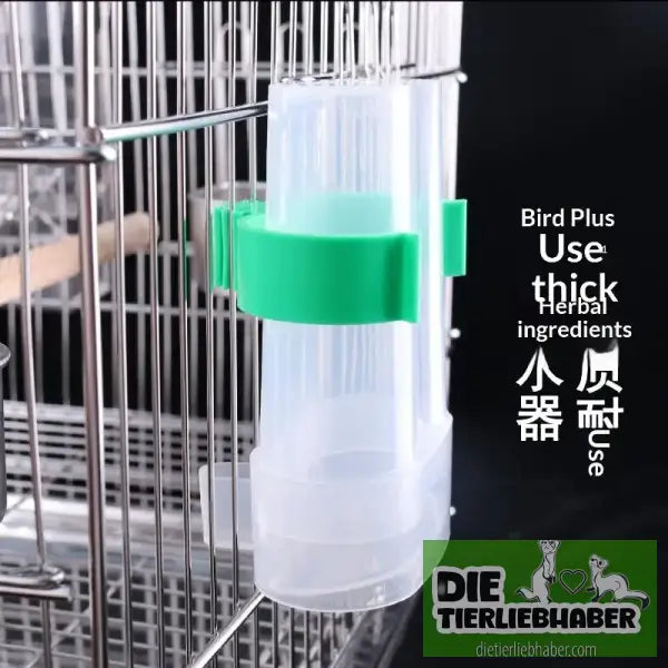 Automatischer Vogel-Wasserspender – Trinkschale für Vogelkäfig (transparent) 🐦💧 - Haustierbedarf