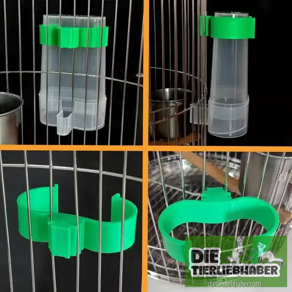 Automatischer Vogel-Wasserspender – Trinkschale für Vogelkäfig (transparent) 🐦💧 - Haustierbedarf