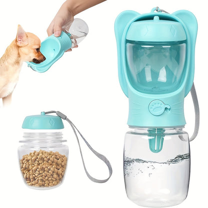 Futter und Wassernapf für lange Spaziergänge im Sommer