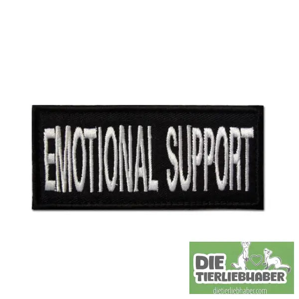 Bestickter Klett-Aufnäher - EMOTIONAL SUPPORT - Hundegeschirr