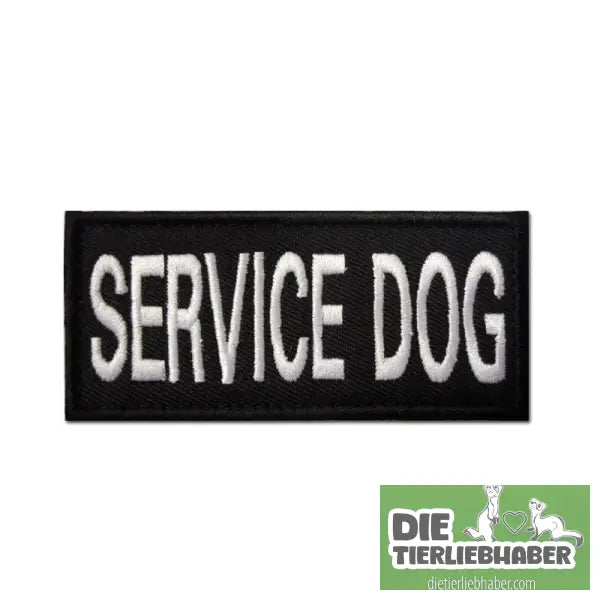 Bestickter Klett-Aufnäher - SERVICE DOG - Hundegeschirr