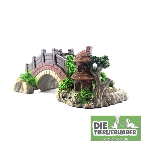 Brücke für´s Aquarium - Black Red Bridge Trumpet - Dekobrücke