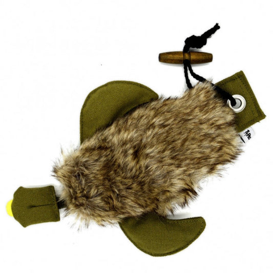 PROCYON Duck Dummy mit Kunstfell in Entenform für Hunde zum Apportiertraining, Dummyarbeit und Jagdhundetraining.