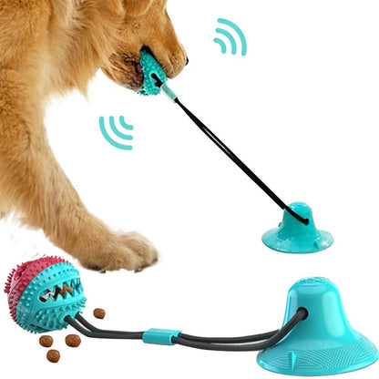 Hundespielzeug Silikon Saugnapf Schlepper Interaktives Hundeballspielzeug Zum Kauen Beißen Zahnreinigung