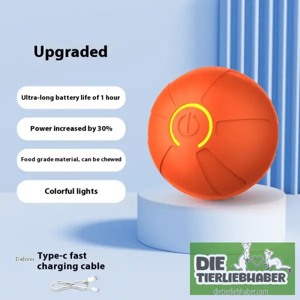 Elektrischer Springball für Haustiere - Orange Upgrade / Jumping Ball - Spielzeug