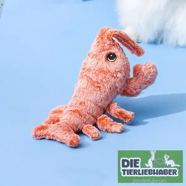Elektrisches Haustierspielzeug – springende Garnele mit USB-Ladung - Soft sewn on eyes version / About 32CM / USB