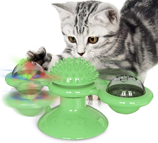 Interaktives Windmühlen-Katzenspielzeug