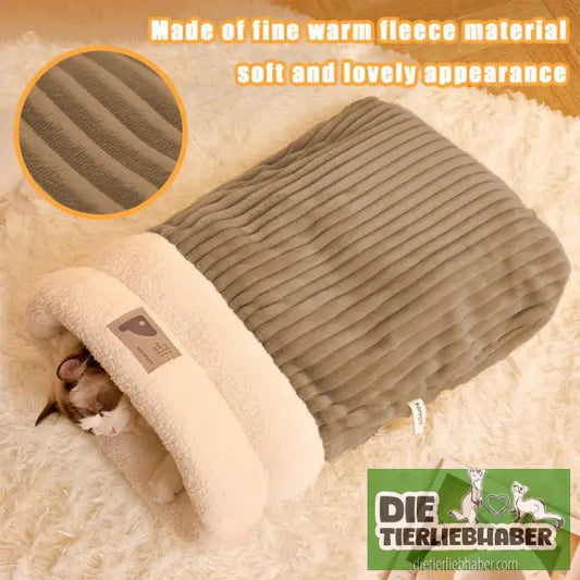 Flauschiger Kuschelsack - Flauschiger Liegeplatz für Hund Katzen F