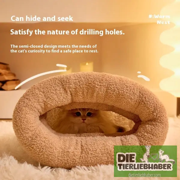 Flauschiger Kuschelsack - Flauschiger Liegeplatz für Hund Katzen F