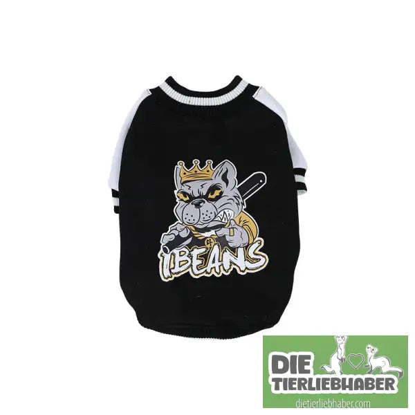 Fleecegefütterte warme Baseball-Shirt-Haustierkleidung - Black / FB - Hundejacke
