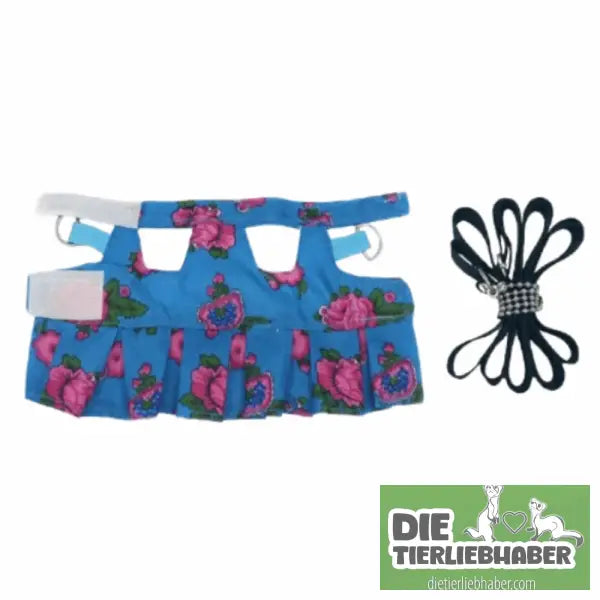 Frettchen Brustgeschirr mit Leine – Multicolor - Blue-S - Geschirr