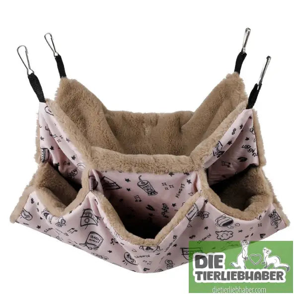 Frettchen-Hängebett und für Kleintiere - Pink - Flauschiger Liegeplatz für Hund Katzen F