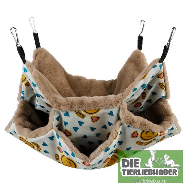 Frettchen-Hängebett und für Kleintiere - Yellow - Flauschiger Liegeplatz für Hund Katzen F