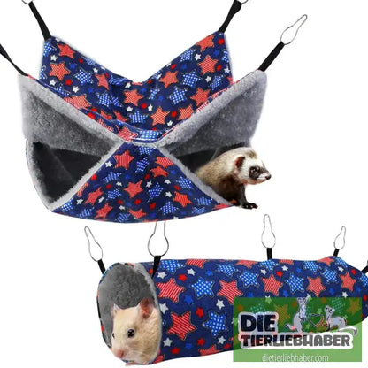 Frettchen Hängematten-Set - 30x30and50x15cm / Star - Alles fürs Frettchen
