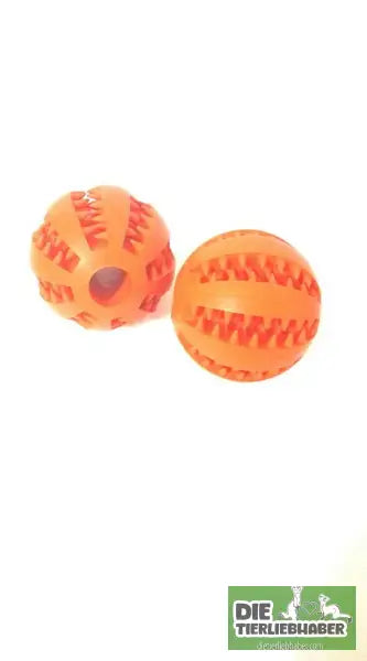 Futterball aus Gummi mit integriertem Futterbehälter - 7CM orange - Spielzeug