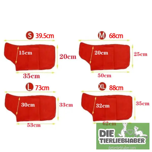 Haustier-Bademantel aus Mikrofaser - Pflege