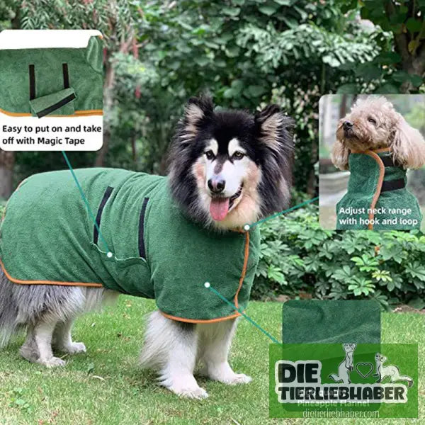 Haustier-Bademantel aus Mikrofaser - Pflege
