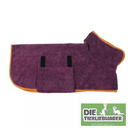 Haustier-Bademantel aus Mikrofaser - Purple / L - Pflege