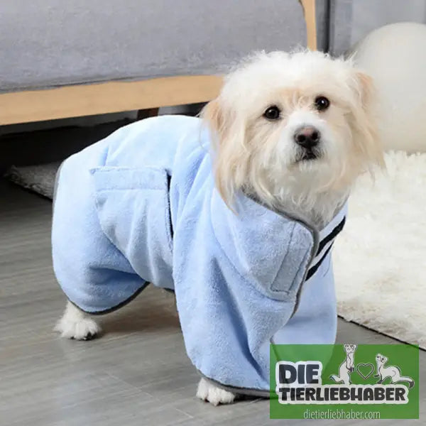 Haustier-Bademantel aus Mikrofaser - Sky blue / L - Pflege