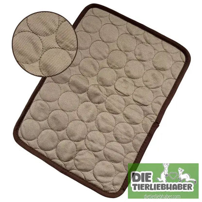 Haustier Hund und Katzen Kühlmatte - Brown / 102x70cm - Flauschiger Liegeplatz für Hund Katzen F
