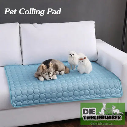 Haustier Hund und Katzen Kühlmatte - Flauschiger Liegeplatz für Hund Katzen F