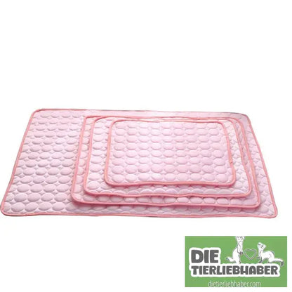 Haustier Hund und Katzen Kühlmatte - Pink / 150x100cm - Flauschiger Liegeplatz für Hund Katzen F
