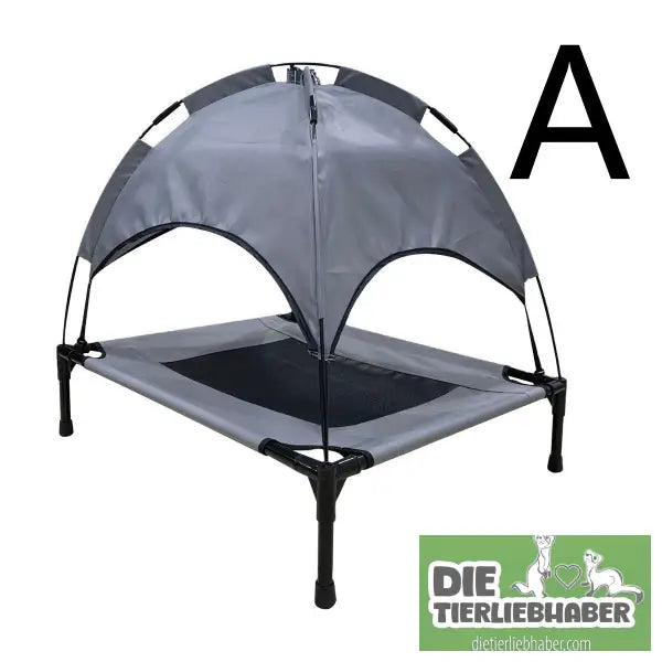 Haustier Überdachtes Hochbett Feldbett Sonnenschutzzelt - A / 60x45x16cm - Sonnenliege für Hunde oder Katzen