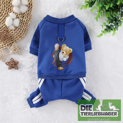 Hunde Fleece Trainingsanzug - Blue / 2XL - Hunde und Katzenkleidung