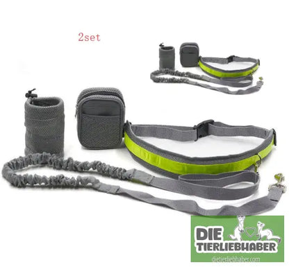 Hunde Joggingleine - Gray / Q1set - Hunde Zubehör