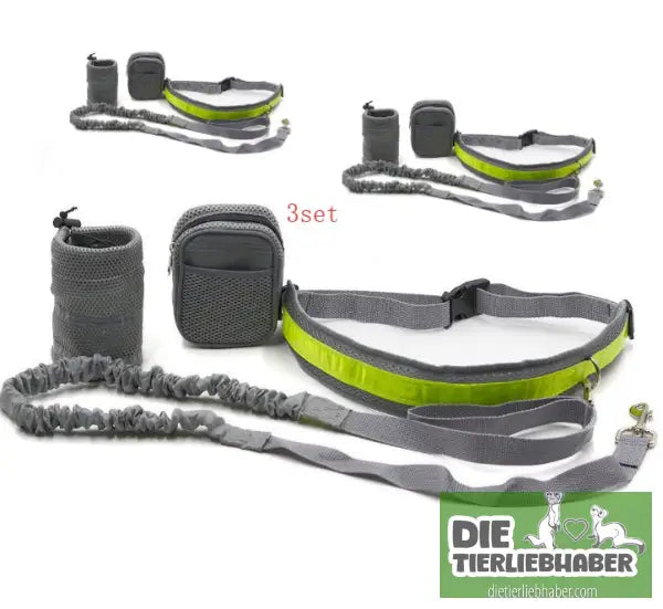 Hunde Joggingleine - Gray / Q1set - Hunde Zubehör