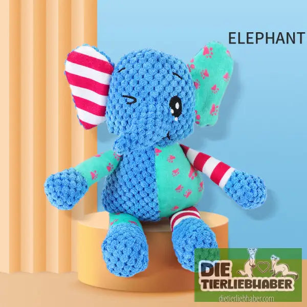Hundespielzeug für aggressive Kauer quietschend - Elephant - Kauspielzeug für Hunde
