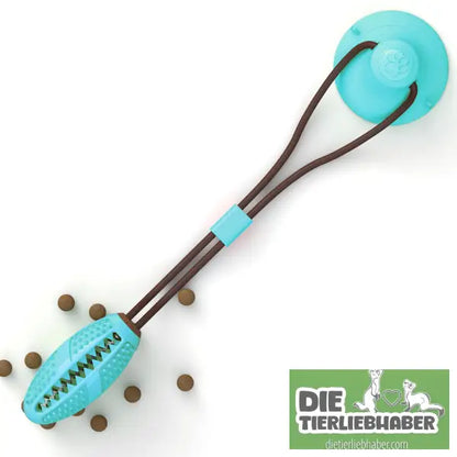Hundespielzeug mit Silikonsaugnapf - D - Kauspielzeug für Hunde
