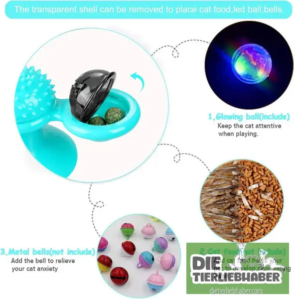 Interaktives Windmühlen-Katzenspielzeug - Spielzeug