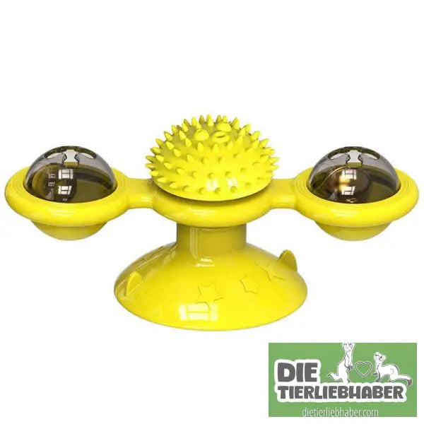 Interaktives Windmühlen-Katzenspielzeug - Yellow - Spielzeug
