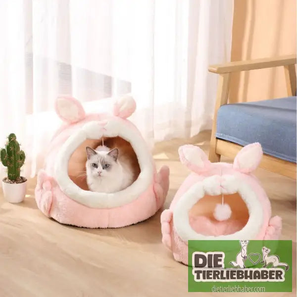 Katzenhöhle - Kuschelhöhle für kleine Hunde Katzen Fre