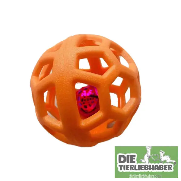 Kauball-Spielzeug für Hunde - Orange Bell Ball 9cm - Spielzeug