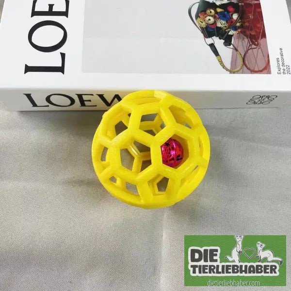 Kauball-Spielzeug für Hunde - Yellow Bell Ball 9cm - Spielzeug