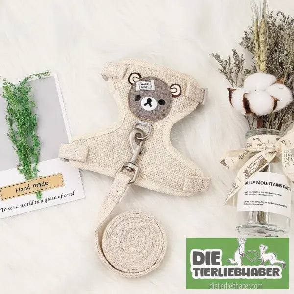 Kleintiergeschirr - Cream color / 26of32cm - Haustierbedarf
