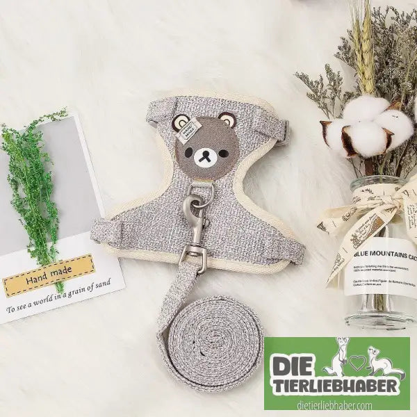 Kleintiergeschirr - Grey / 26of32cm - Haustierbedarf