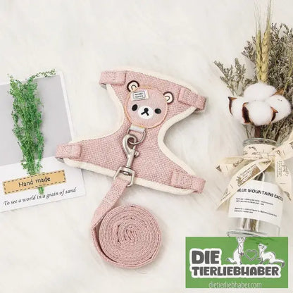 Kleintiergeschirr - Pink / 26of32cm - Haustierbedarf