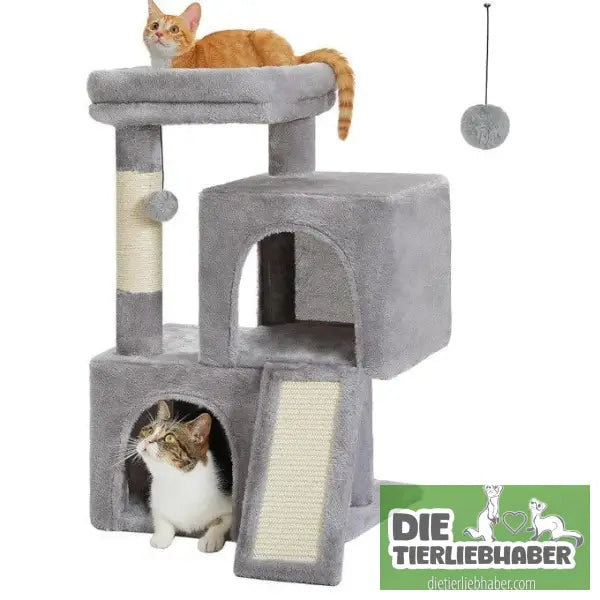 Kratzbaum - Gray / 77X40CM - Flauschiger Liegeplatz für Hund Katzen F