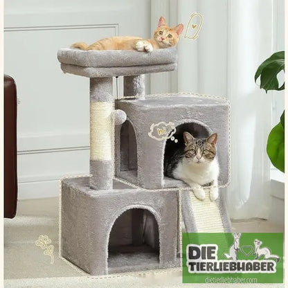 Kratzbaum - Gray / 77X40CM - Flauschiger Liegeplatz für Hund Katzen F